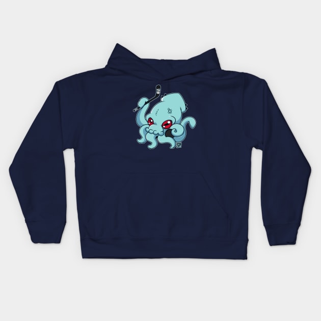 Chibi Kraken Hockey Kids Hoodie by Otacat